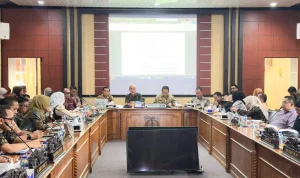 Pemerintah Kabupaten (Pemkab) Musi Banyuasin (Muba) bersama Dewan Perwakilan Rakyat Daerah (DPRD) Kabupaten Muba mulai menggodok Rancangan Peraturan Daerah (Raperda) tentang Perubahan atas Peraturan Daerah Nomor 8 Tahun 2023 tentang Pajak Daerah dan Retribusi Daerah. (MUSINEWS.ID/TRI)