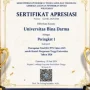 Universitas Bina Darma resmi dianugerahi Sertifikat Apresiasi sebagai Peringkat 1 dalam Kategori Pencapaian Total Indikator Kinerja Utama (IKU) Perguruan Tinggi Swasta (PTS) Tahun 2025 untuk Bentuk Perguruan Tinggi Universitas. (MUSINEWS.ID/HAIRUDIN)