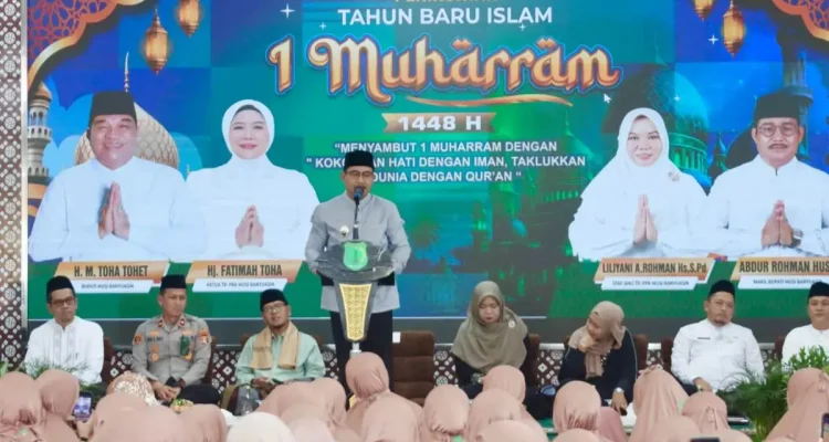 Wakil Bupati Muba menghadiri peringatan Tahun Baru Islam 1448 Hijriah di Pendopoan Griya Bumi Serasan Sekate