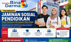 Universitas Bina Darma (UBD) Palembang meluncurkan program jaminan sosial pendidikan berupa klaster beasiswa serta keringanan biaya kuliah. (MUSINEWS.ID/HAIRUDIN)