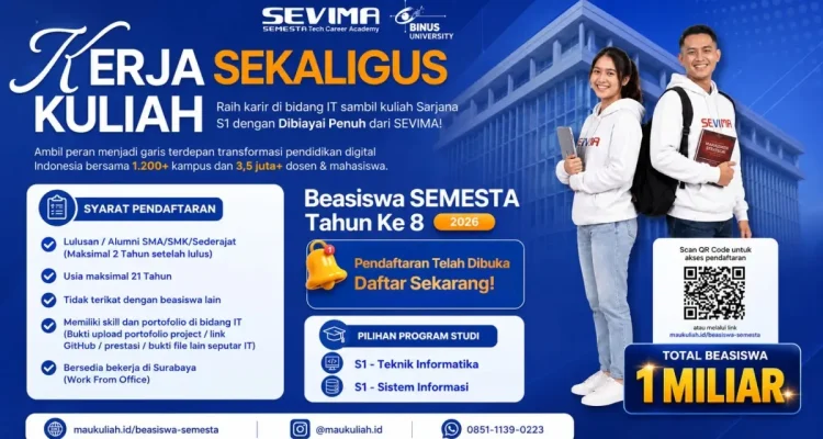 SEVIMA kembali meluncurkan program Beasiswa SEMESTA 8 - Tech Careers Academy. (MUSINEWS.iD/HAIRUDIN)