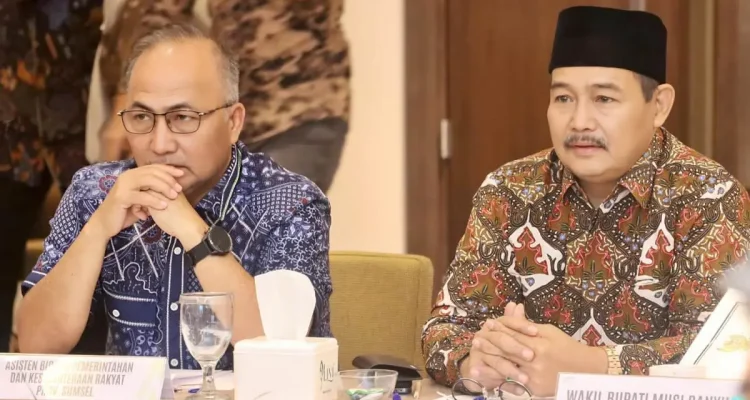 rapat koordinasi lintas sektor, guna mempercepat penyelesaian revitalisasi Jembatan P6 Sungai Lalan, yang digelar di Ballroom Hotel AONE Jakarta, Kamis, 2 Juli 2026. (MUSINEWS.ID/TRI)