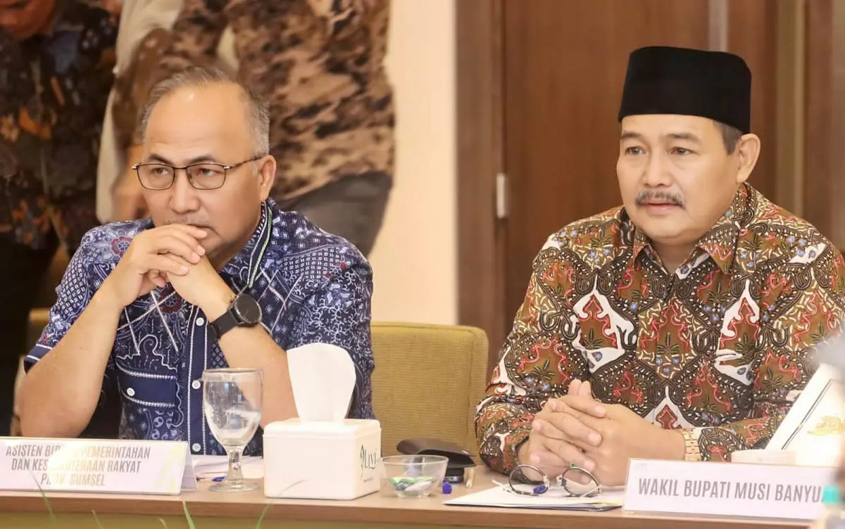 rapat koordinasi lintas sektor, guna mempercepat penyelesaian revitalisasi Jembatan P6 Sungai Lalan, yang digelar di Ballroom Hotel AONE Jakarta, Kamis, 2 Juli 2026. (MUSINEWS.ID/TRI)