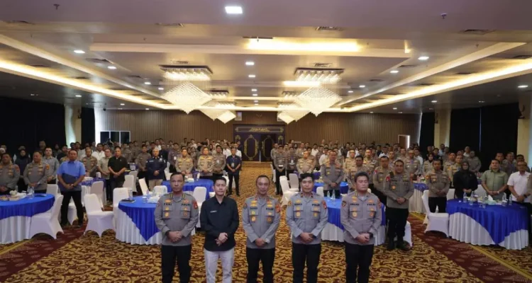 Training of Trainer (ToT) bertajuk "Paham AI" Triwulan III Tahun Anggaran 2026, di Auditorium Gedung Presisi Mapolda Sumsel, Palembang. (MUSINEWS.ID/HAIRUDIN)