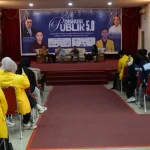 Asisten III Bidang Administrasi Umum Sekretariat Daerah (Setd) Kota Palembang, Ir. H. Akhmad Bastari, ST., MT., IPM., ASEAN Eng., hadir membuka sekaligus menjadi narasumber dalam Diskusi Publik PASA Festival 5.0 di Universitas Sriwijaya. (MUSINEWS.ID/HAIRUDIN)