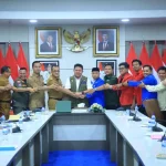 Herman Deru saat menerima audiensi perwakilan Mahasiswa Cipayung Plus Sumsel di Ruang Rapat Bina Praja, Kantor Gubernur Sumsel, pada hari Senin, tanggal 24 Agustus 2026. (MUSINEWS.ID/HAIRUDIN)