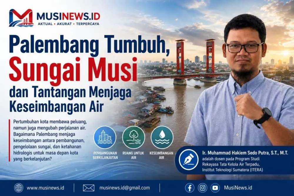 Sejak dahulu, Sungai Musi dan jaringan sungai yang menghubungkan berbagai kawasan, menjadi bagian penting dari kehidupan kota. (MUSINEWS.ID)