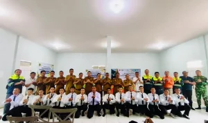 Pelatihan dan Sertifikasi Operator Alat Berat (Excavator), hasil kerja sama strategis dengan Pusat Pengembangan Sumber Daya Manusia (PPSDM) Geominerba Bandung, Kementerian ESDM Republik Indonesia. (MUSINEWS.ID/TRI)