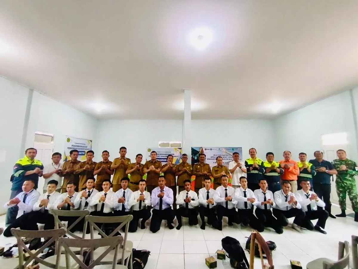 Pelatihan dan Sertifikasi Operator Alat Berat (Excavator), hasil kerja sama strategis dengan Pusat Pengembangan Sumber Daya Manusia (PPSDM) Geominerba Bandung, Kementerian ESDM Republik Indonesia. (MUSINEWS.ID/TRI)