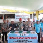 H. Deni Victoria, S.H., M.Si, menghadiri seremoni ground breaking pembangunan sumur bor yang diinisiasi Polres Prabumulih pada Jumat (8/5/2026).