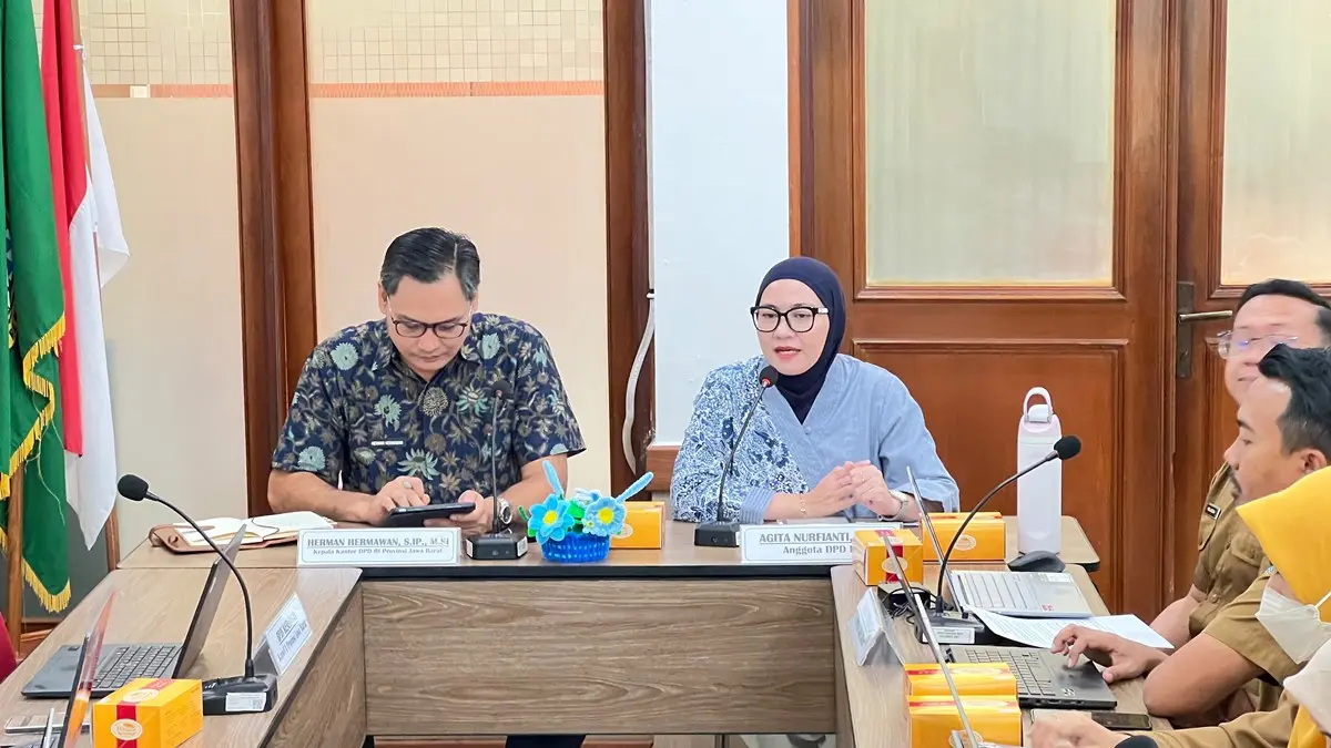 Agita Nurfianti dalam agenda Reses Penyerapan Aspirasi Masyarakat Komite III DPD RI yang berlangsung di Kota Bandung, Jawa Barat, Senin, 19 Oktober 2026. (MUSINEWS.ID/HAIRUDIN)