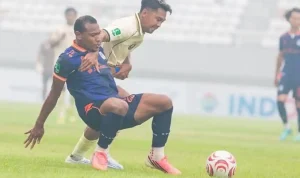 Sumsel United berhasil mencatatkan hasil positif saat berlaga di Stadion Gelora Sriwijaya Jakabaring, Palembang, pada Sabtu, 10 Oktober 2026. (MUSINEWS.ID/HAIRUDIN)