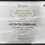 Kota Palembang meraih penghargaan Best City Destination Award 2026 Kategori Excellence in Attraction dalam ajang Indonesia Tourism Marketing Week (ITMW) 2026. (MUSINEWS.ID/HAIRUDIN)